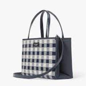 Kate Spade Sam Icon Gingham Sequin Small Tote